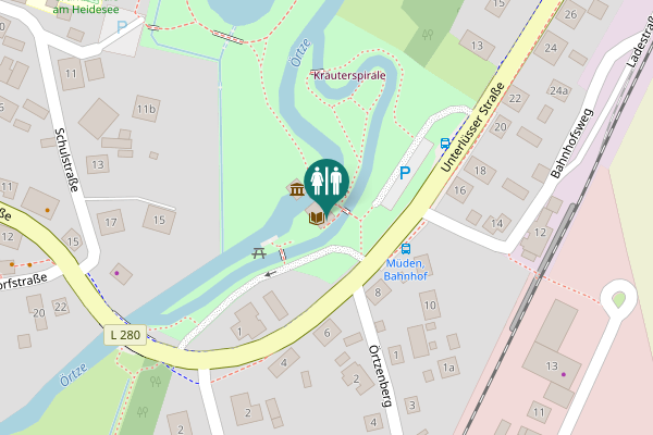 Map showing location of Unterlüsser Straße 5 Toilet