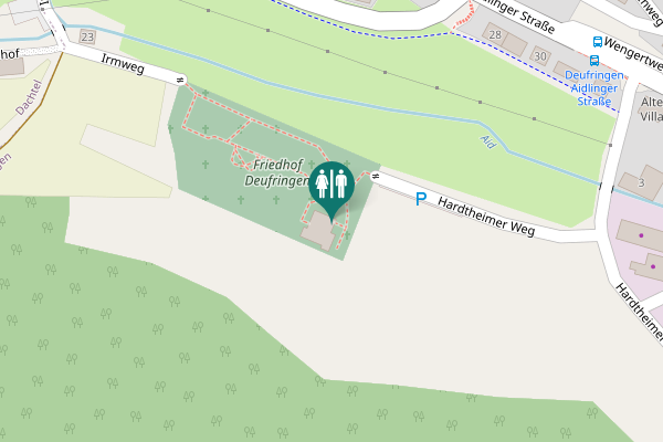 Map showing location of Hardtheimer Weg Toilet
