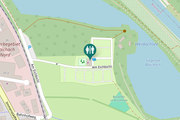 Map showing location of Am Eichbichl 1 Toilet
