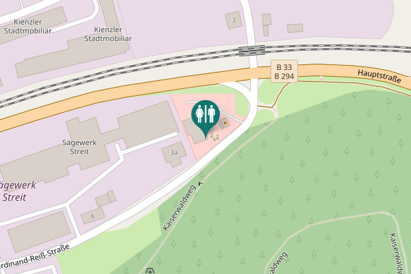 Map showing location of Ferdinand-Reiß-Straße 2 Toilet