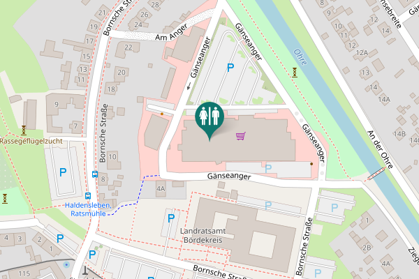 Map showing location of Gänseanger 1 Toilet