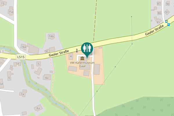 Map showing location of Gaaler Straße Toilet