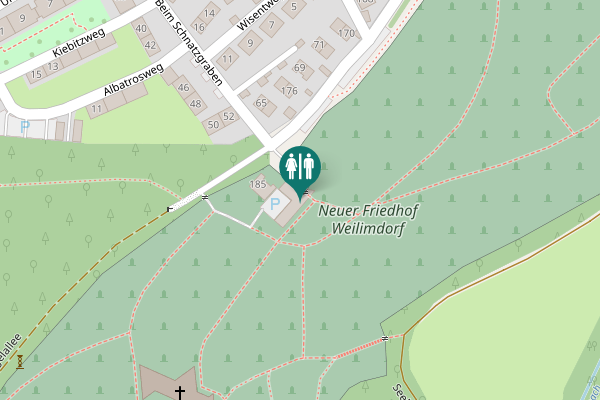 Map showing location of Köstlinstraße 189 Toilet