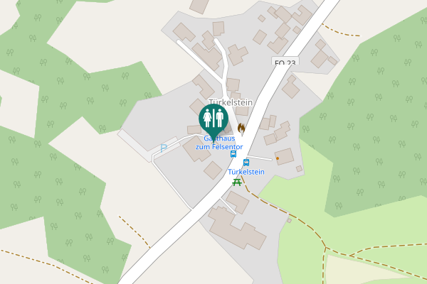 Map showing location of FO 23 7 Toilet