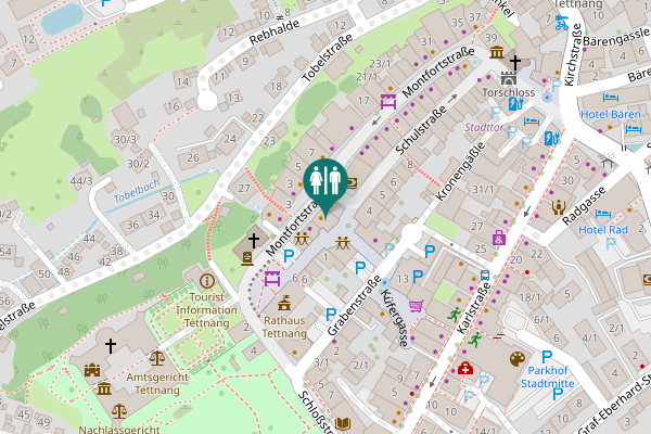 Map showing location of Montfortstraße 6 Toilet