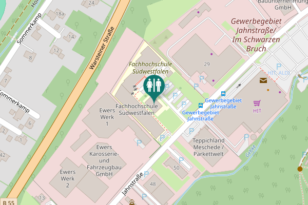 Map showing location of Jahnstraße 25 Toilet