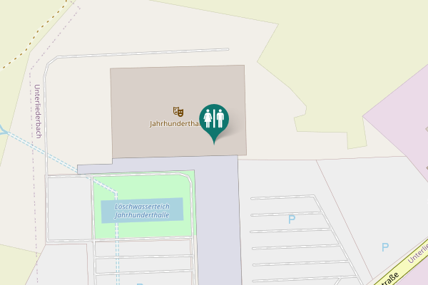 Map showing location of Pfaffenwiese 301 Toilet