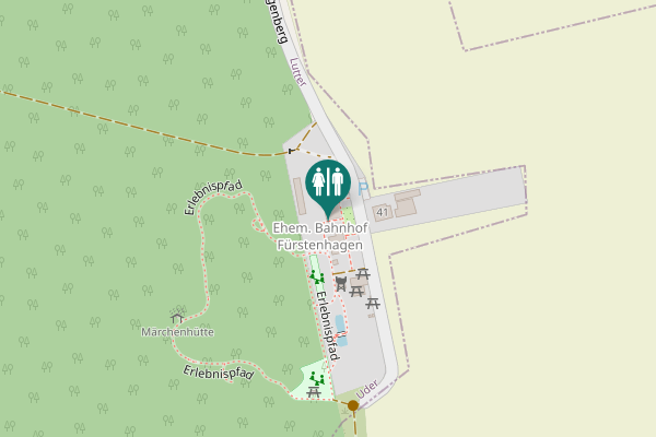 Map showing location of Am Lengenberg 40 Toilet