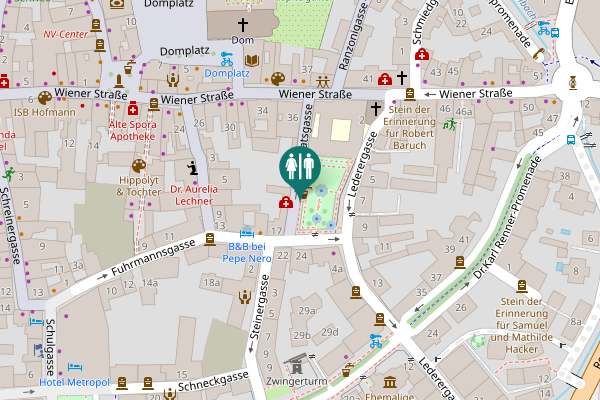 Map showing location of Alumnatsgasse 4 Toilet