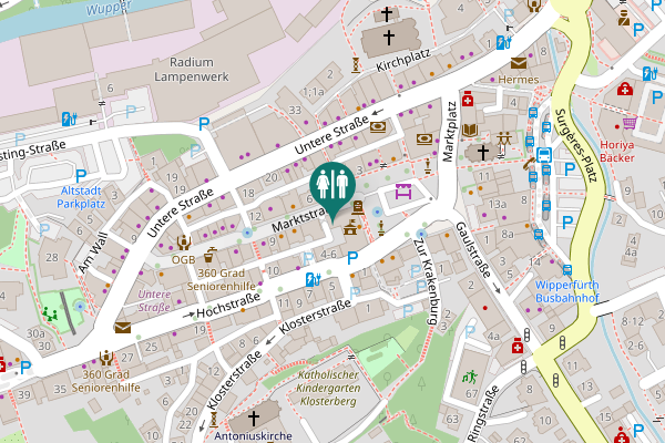Map showing location of Marktplatz 1 Toilet