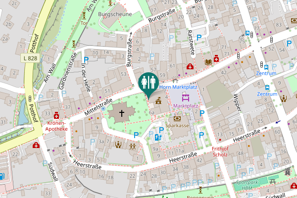 Map showing location of Marktplatz 4 Toilet