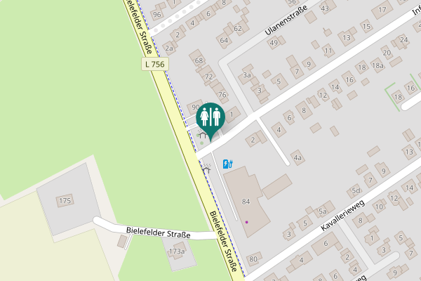 Map showing location of Infanterieweg 1c Toilet