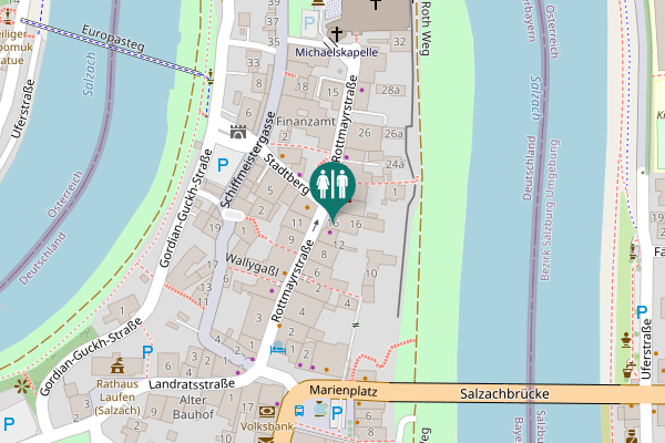 Map showing location of Rottmayrstraße 16 Toilet