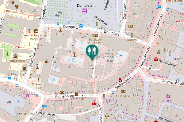 Map showing location of Geisbergweg 8 Toilet