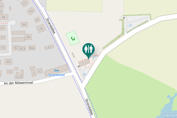 Map showing location of Strandallee 17 Toilet