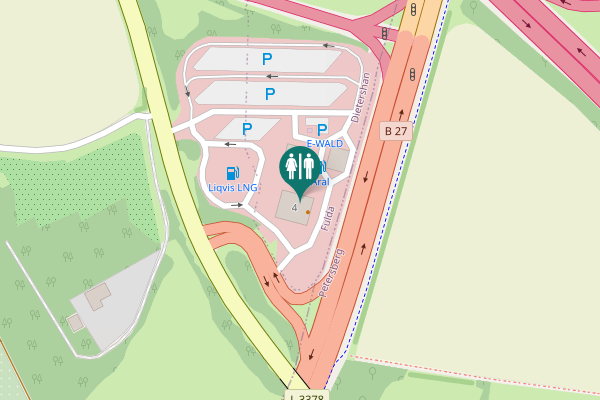 Map showing location of Michelsrombacher Straße 6 Toilet
