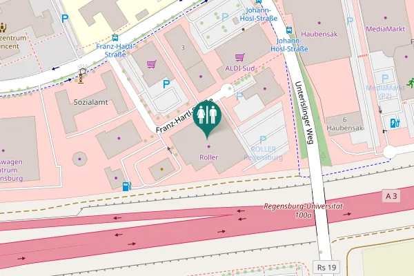 Map showing location of Franz-Hartl-Straße 10 Toilet