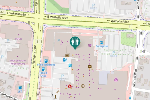 Map showing location of Weichser Weg 5 Toilet
