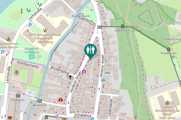 Map showing location of Nette Toilette
