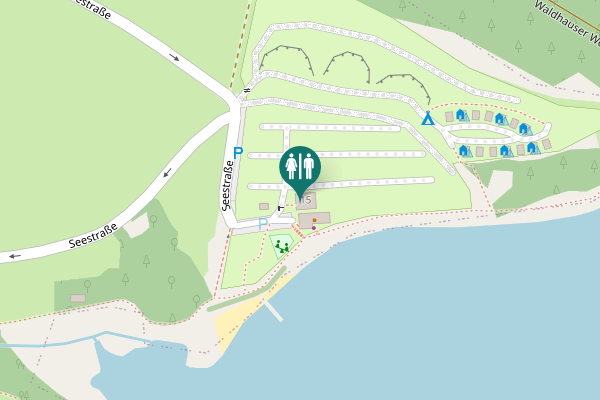 Map showing location of Seestraße 15 Toilet