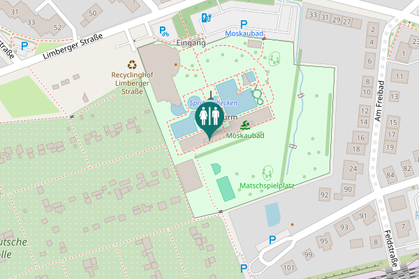Map showing location of Limberger Straße 47 Toilet