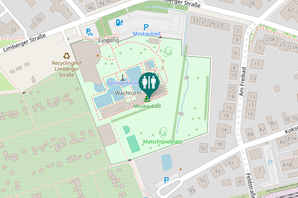 Map showing location of Limberger Straße 47 Toilet