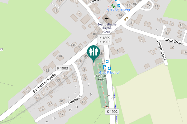 Map showing location of Morbacher Straße 4 Toilet