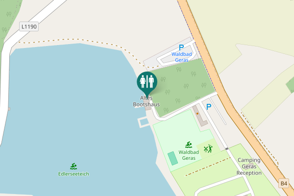 Map showing location of 1 Toilet