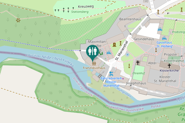 Map showing location of St. Marienthal 11 Toilet