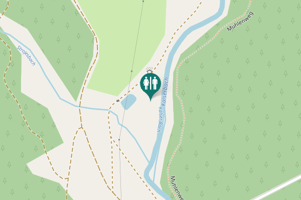 Map showing location of Mühlenweg Toilet