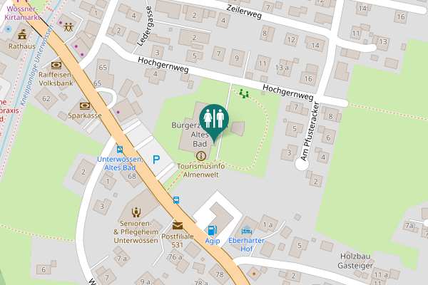 Map showing location of Hauptstraße 71 Toilet