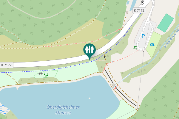 Map showing location of K 7172 Toilet