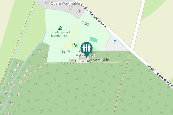 Map showing location of An der Oberwalkmühle Toilet
