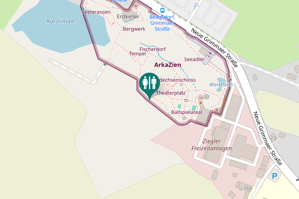 Map showing location of Neue Grimmaer Straße 26 Toilet
