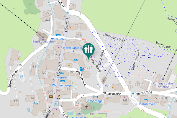 Map showing location of Oberdorf 218 Toilet