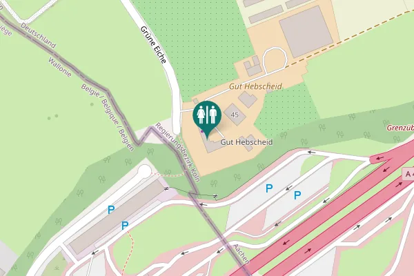 Map showing location of Grüne Eiche 45 Toilet