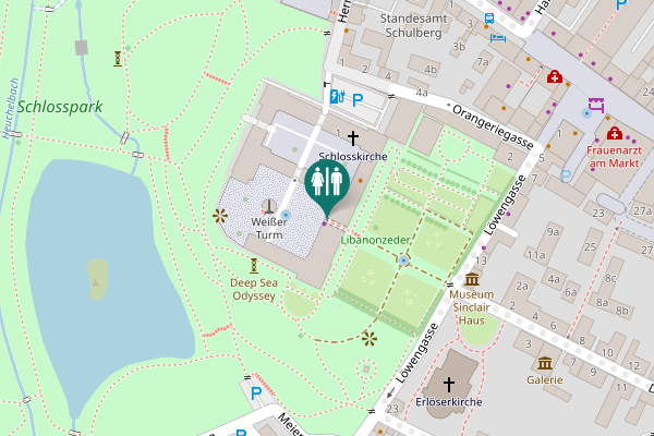 Map showing location of Bad Homburg vor der Höhe Toilet