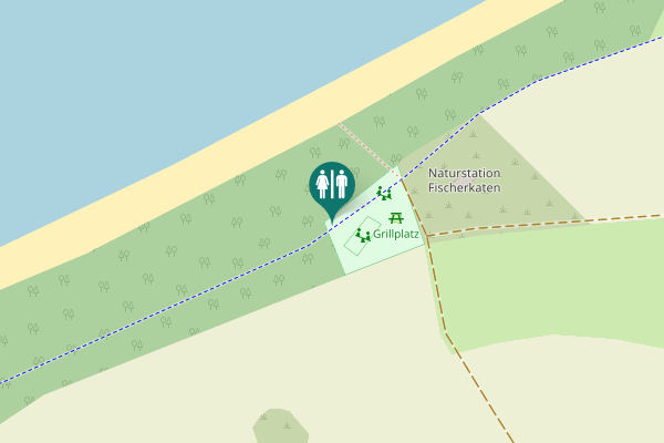 Map showing location of Strandzugang 5 (Kalkhorst) Toilet