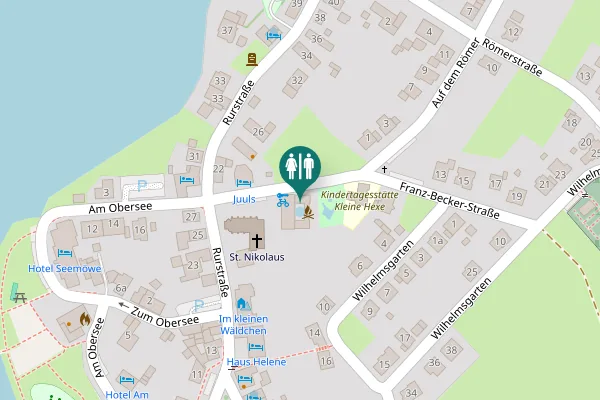 Map showing location of Franz-Becker-Straße 2 Toilet