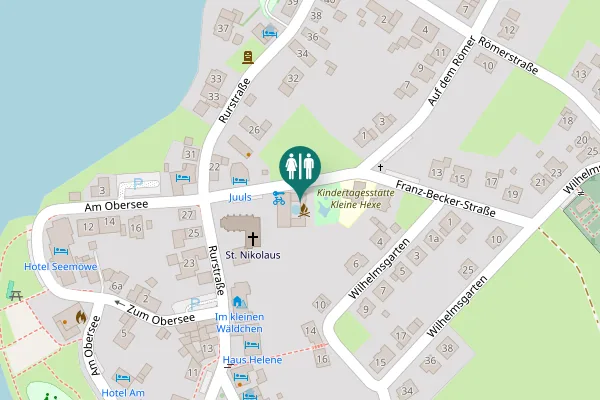 Map showing location of Franz-Becker-Straße 2 Toilet