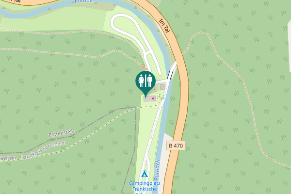 Map showing location of Im Tal 1a Toilet