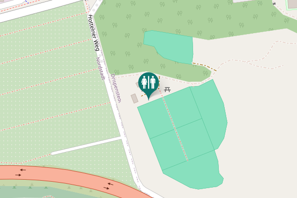 Map showing location of Hottelner Weg Toilet