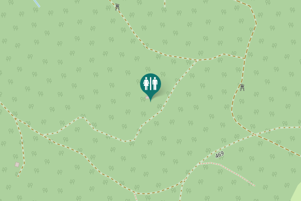 Map showing location of Lenggries Toilet