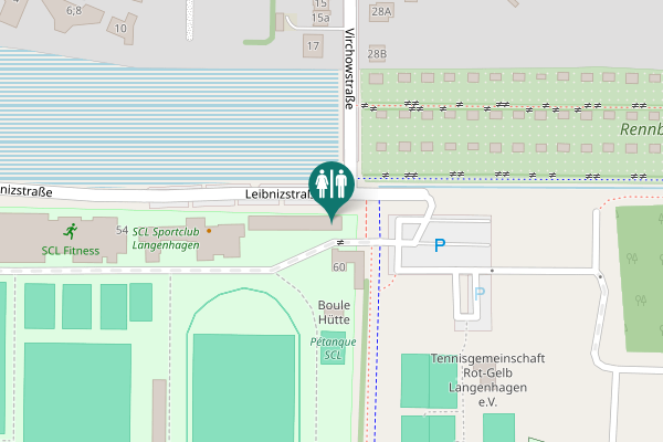 Map showing location of Leibnizstraße 60 Toilet