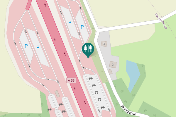 Map showing location of Brambrook 3 Toilet