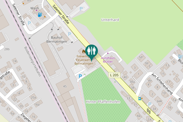 Map showing location of Salemer Straße 39 Toilet