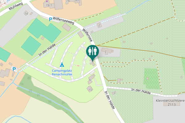 Map showing location of Reisachmühle 6 Toilet