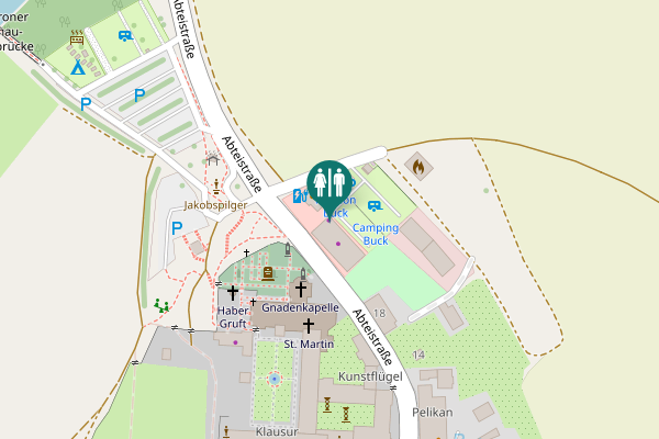 Map showing location of Abteistraße 22 Toilet