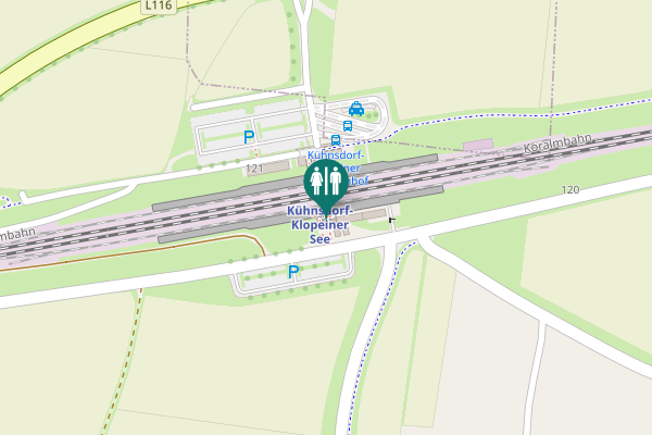 Map showing location of Nord 120 Toilet