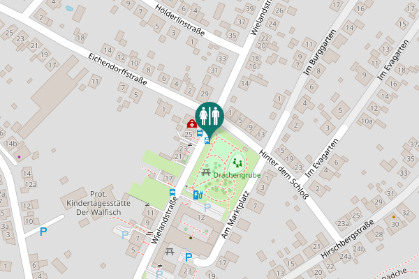 Map showing location of Wielandstraße 27 Toilet